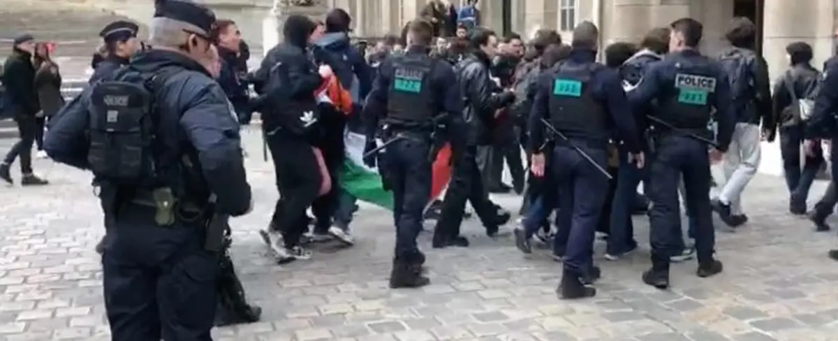 Violenta represión en Francia a estudiantes pro-palestinos tras protestas