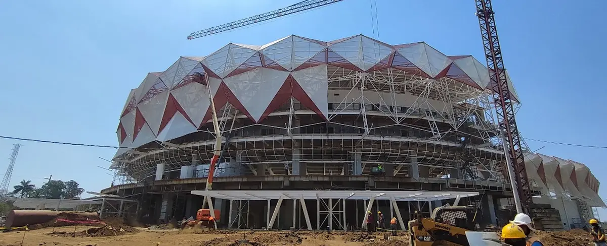 GALERÍA: avanza construcción del Estadio Rigoberto López Pérez
