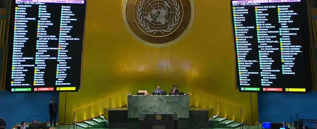 ONU aprueba resolución para reconsiderar la adhesión de Palestina