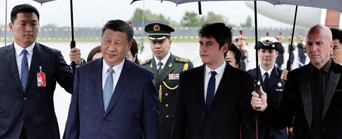 Presidente de China llega a Francia en visita oficial