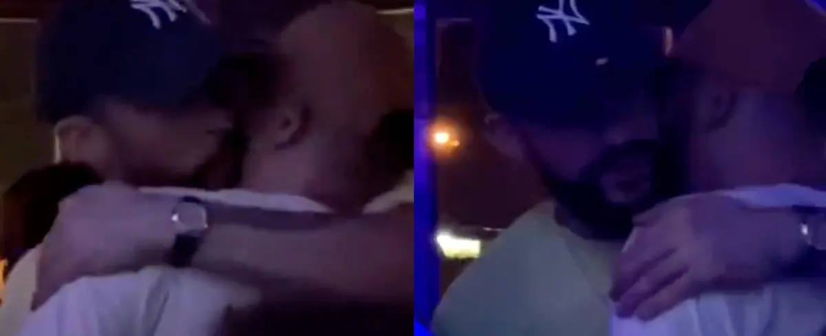 Bad Bunny muy cariñoso con misterioso hombre