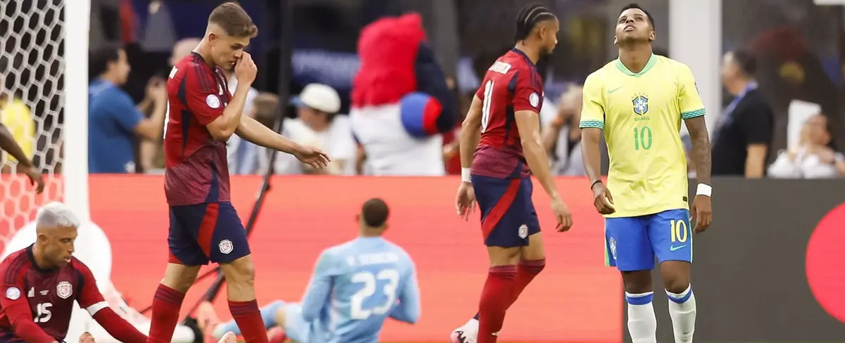 Brasil empata sin goles ante Costa Rica en su debut en la Copa América 2024