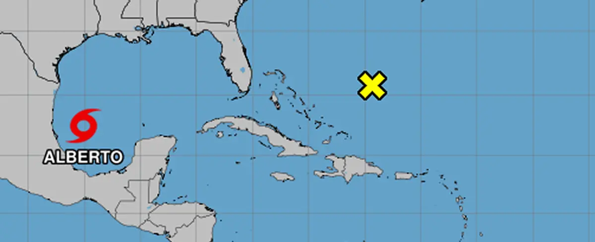 "Alberto" se forma en el Golfo de México, la primera tormenta tropical en el Atlántico