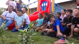 Inauguración del parque de Apataco y polideportivo en San Jorge