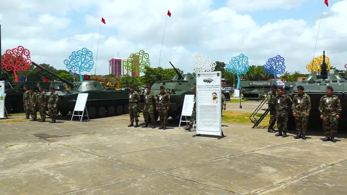 Ejército de Nicaragua celebra 45 años con Exposición Estática