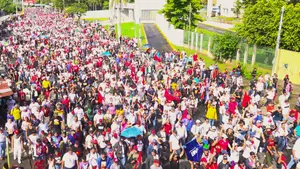 Militancia Sandinista camina en Homenaje al Cmdt. Julio Buitrago