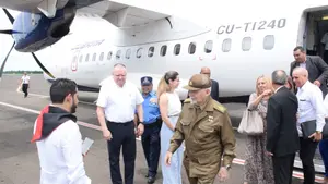 Vice primer ministro de Cuba Ramiro Valdés llega a Nicaragua