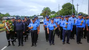 Masaya rinde homenaje al valiente oficial Gabriel Vado Ruiz