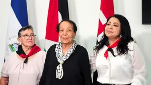 Leila Khaled Acompaña a Nicaragua en el Aniversario del 45/19