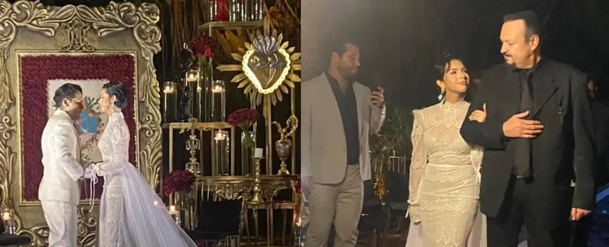 Así fue la boda de Ángela Aguilar y Christian Nodal