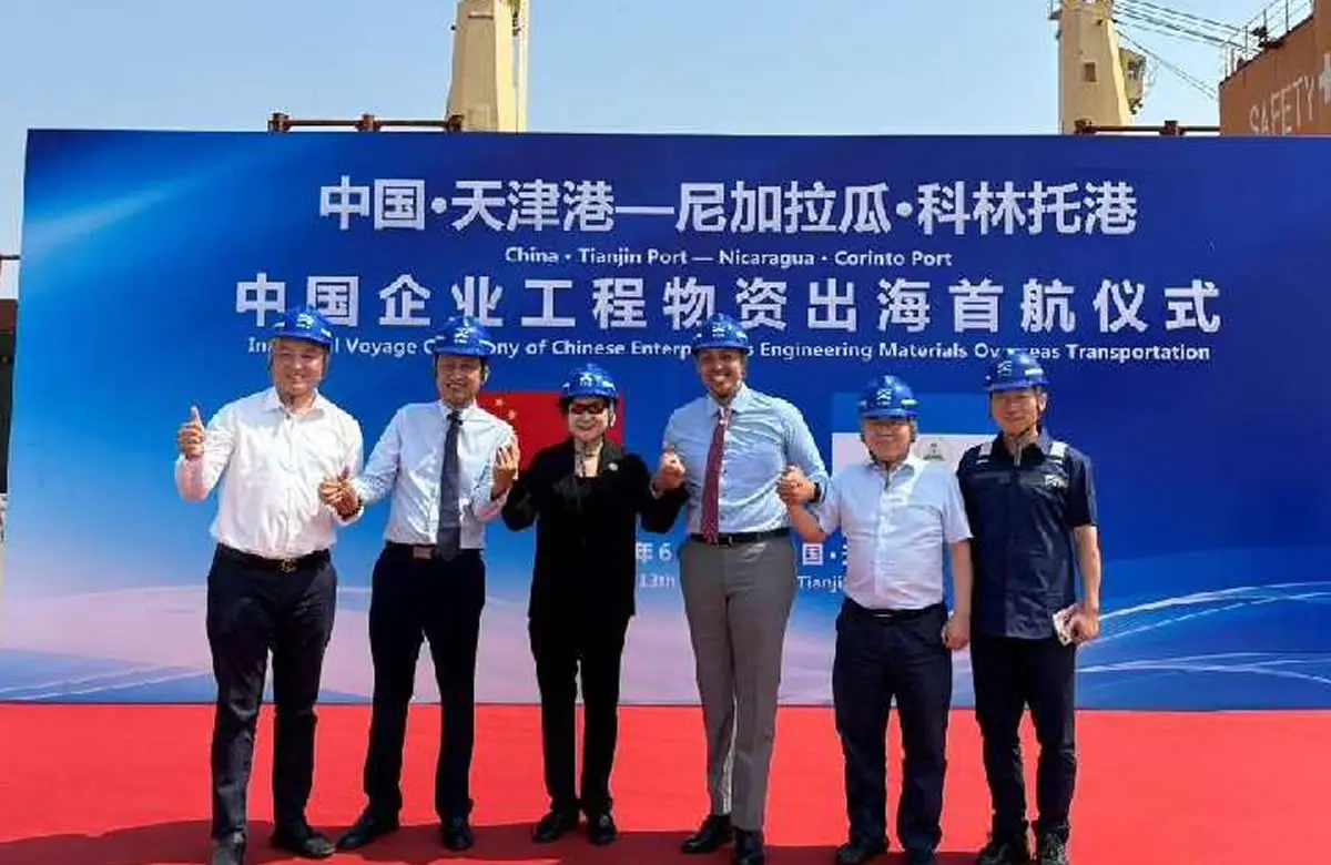 Inauguran ruta comercial marítima directa entre Nicaragua y China