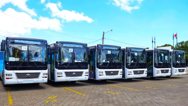 Distribuyen 100 buses Yutong para fortalecer el transporte intermunicipal en Nicaragua