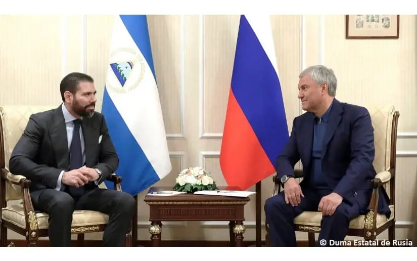 Presidente de la Duma de Rusia se reúne con el compañero Laureano Ortega