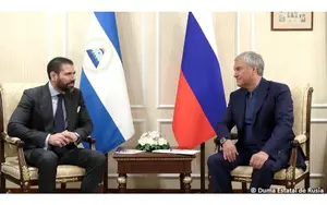 Presidente de la Duma de Rusia se reúne con el compañero Laureano Ortega