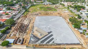 Avanza la construcción del Complejo Deportivo Dignidad