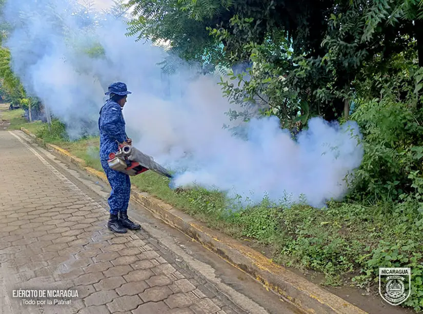 Fuerza Naval participa en fumigación para proteger la salud en Nagarote