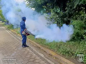 Fuerza Naval participa en fumigación para proteger la salud en Nagarote