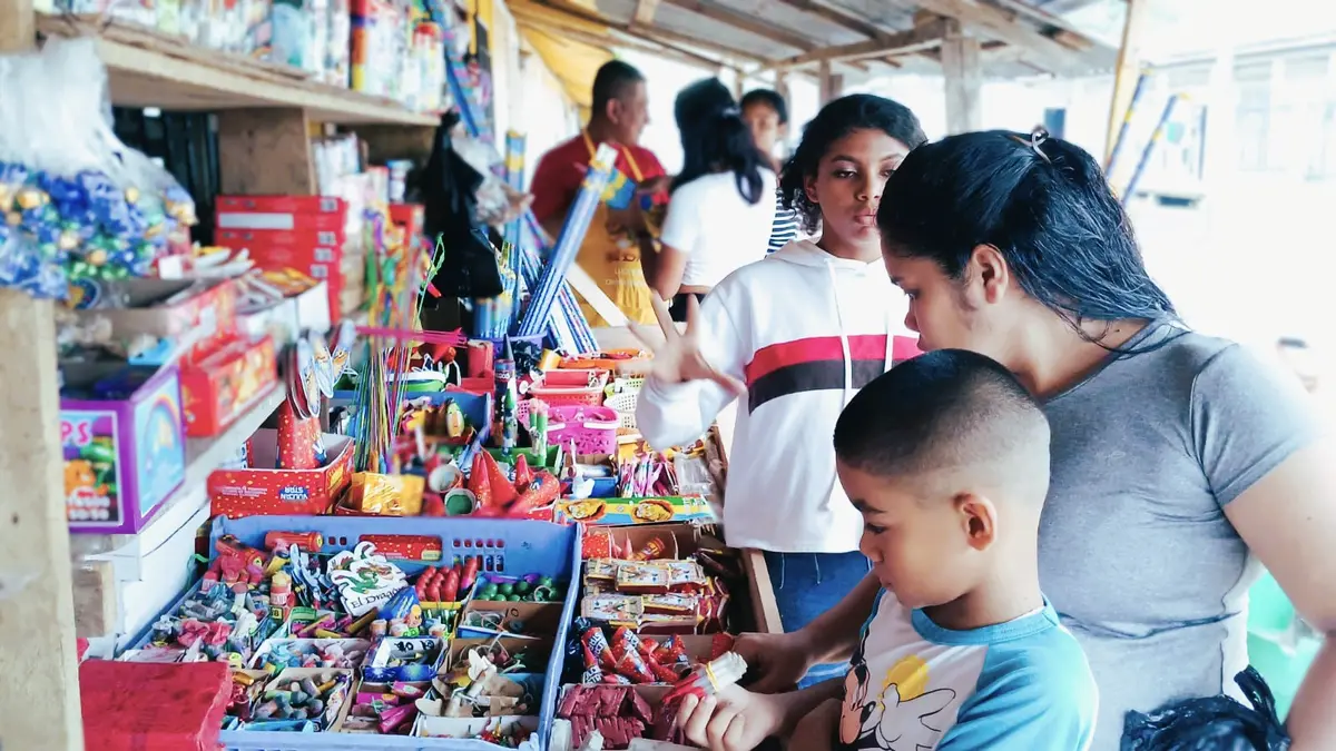 Éxito en las ventas de pólvora en Bluefields durante la Navidad