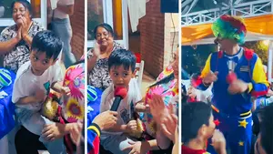 Fiesta arruinada por culpa de Felipe: payaso podría terminar en demanda