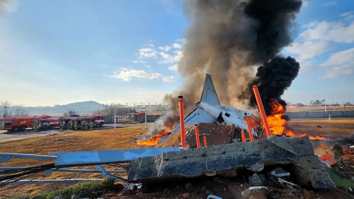 Accidente aéreo mortal en Corea del Sur deja 179 muertos y 2 sobrevivientes