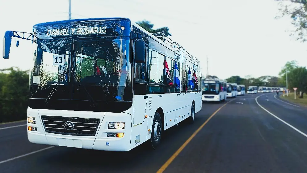 Más autobuses chinos refuerzan el transporte público en Nicaragua
