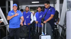 Regreso triunfal del primer grupo de la Selección Nacional a Nicaragua