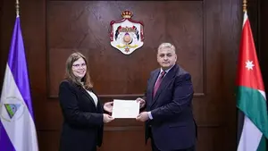 Embajadora de Nicaragua presenta Cartas Credenciales en Jordania