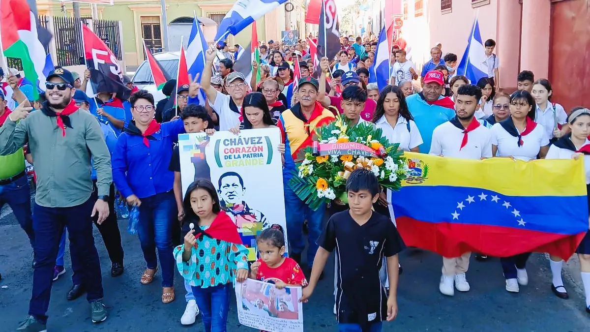 Pueblo de Diriamba conmemora el legado del Comandante Hugo Chávez
