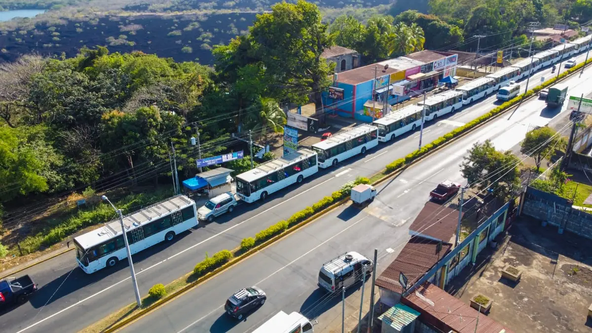 Masaya y Matagalpa renuevan su transporte con nuevas unidades de buses