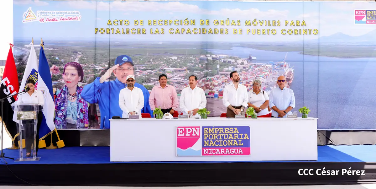 Equipos de China llegan a Puerto Corinto para potencializar el sector portuario