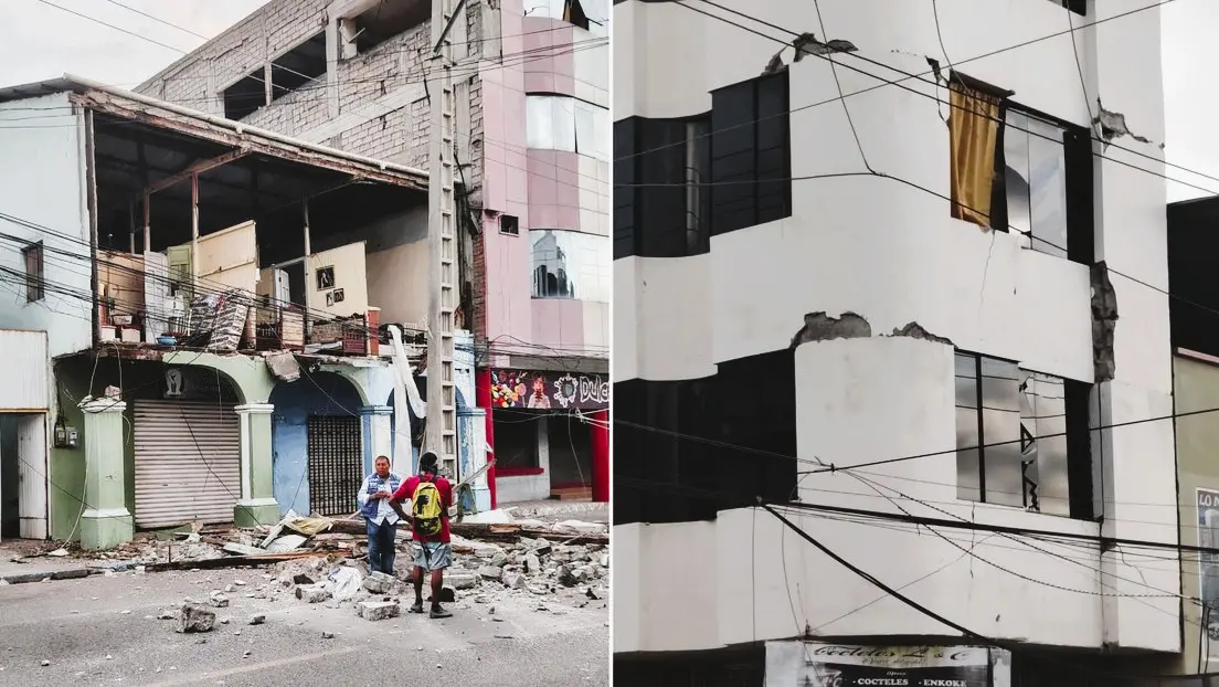 Fuerte sismo sacude Ecuador y deja daños en varias ciudades