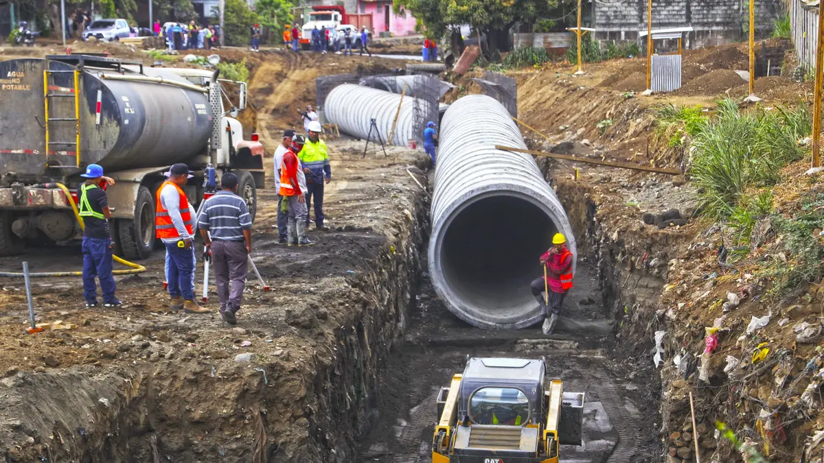 Managua avanza en obras de drenaje para evitar inundación en barrios