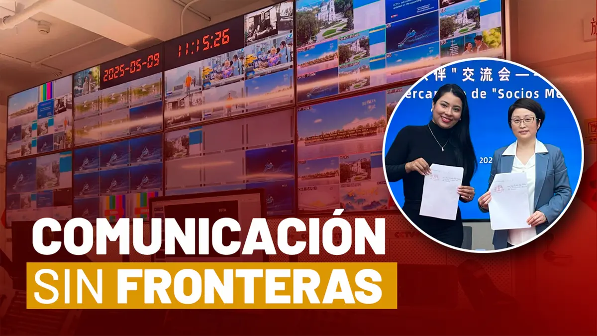 Encuentro con el periodismo global desde los estudios de CCTV+ en Beijing