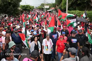 Nicaragua camina por los Héroes de La Colina 110 y solidaridad con los pueblos iraní y palestino