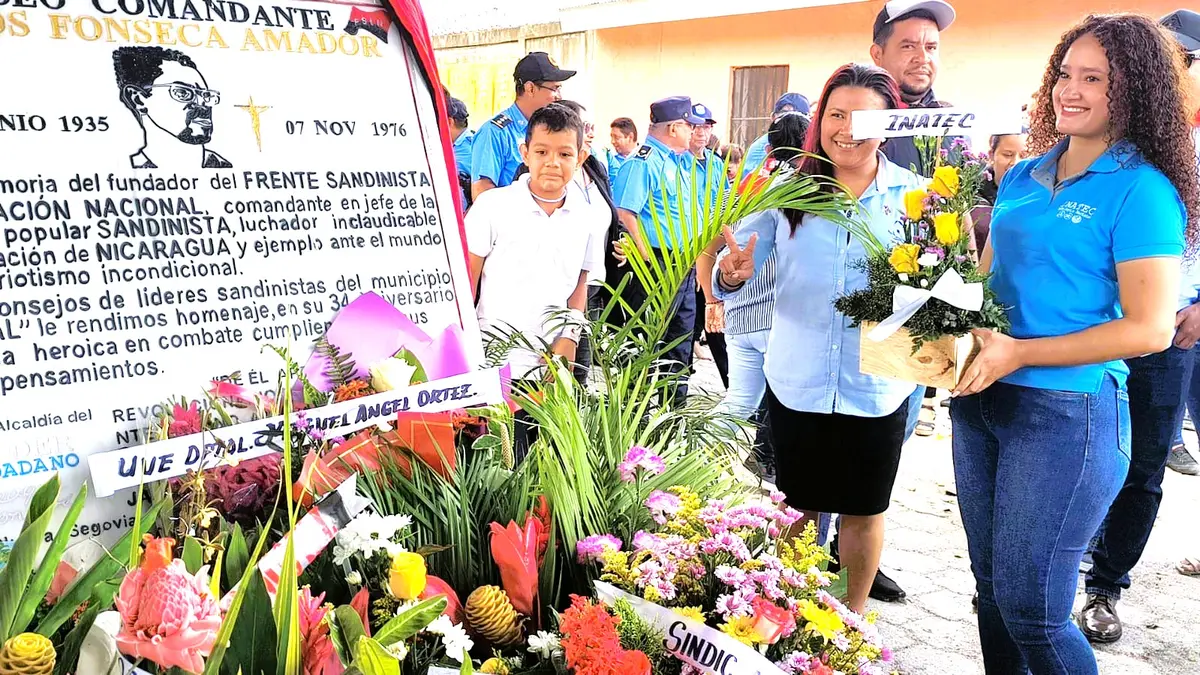Militancia sandinista en Ocotal honra legado de Carlos Fonseca