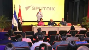 Comunicadores Sandinistas y la Agencia de Noticias Sputnik comparten experiencias