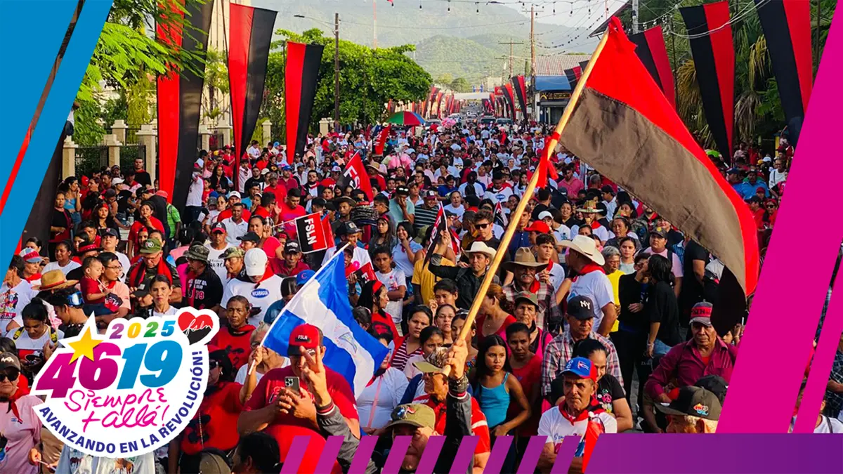 Caminatas en celebración del 46/19 llenan las calles del norte y sur de Nicaragua