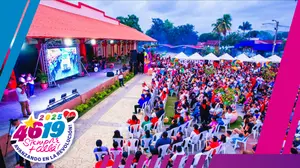 Familias de Masaya sintonizan con fervor revolucionario el acto del 46/19