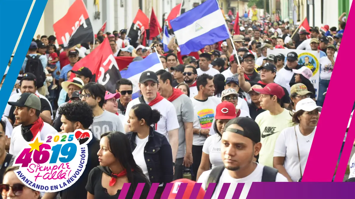 León reafirma su fuerza sandinista este 46/19 con multitudinaria caminata