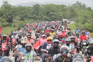Militancia sandinista recorre Tasba Pri celebrando 46 años de victorias