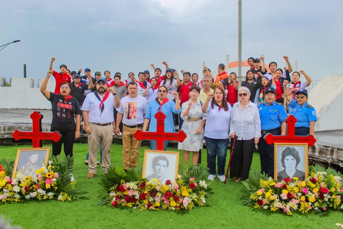 Masaya rinde tributo a tres jóvenes que ofrendaron su vida por la libertad