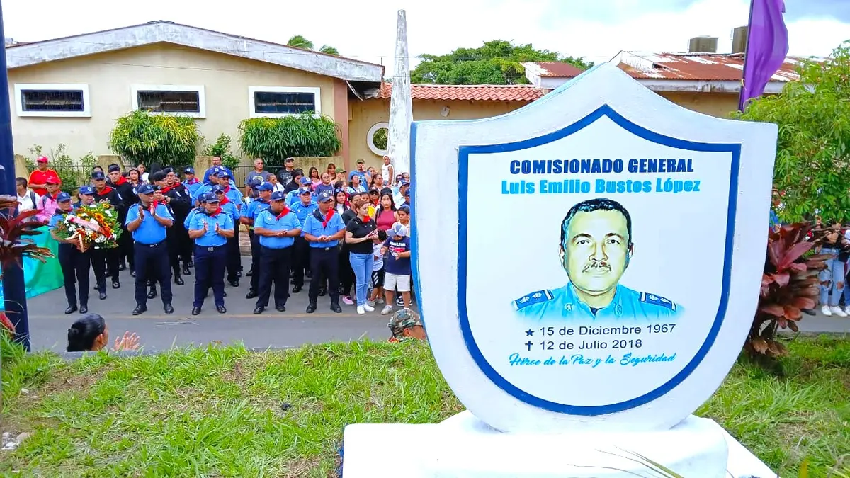 Diriamba homenajea al Comisionado Luis Emilio Bustos López