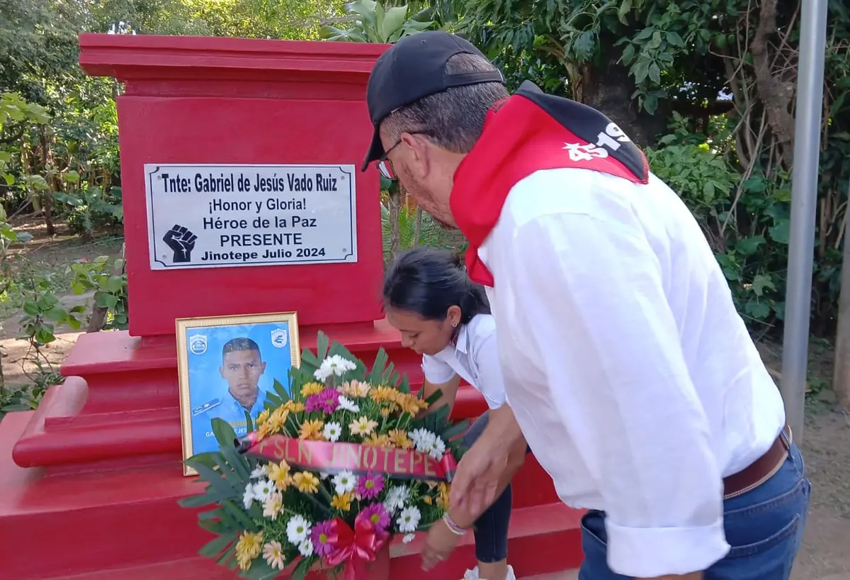 Conmemoran en Jinotepe a Gabriel Vado, héroe de la paz y la dignidad nacional