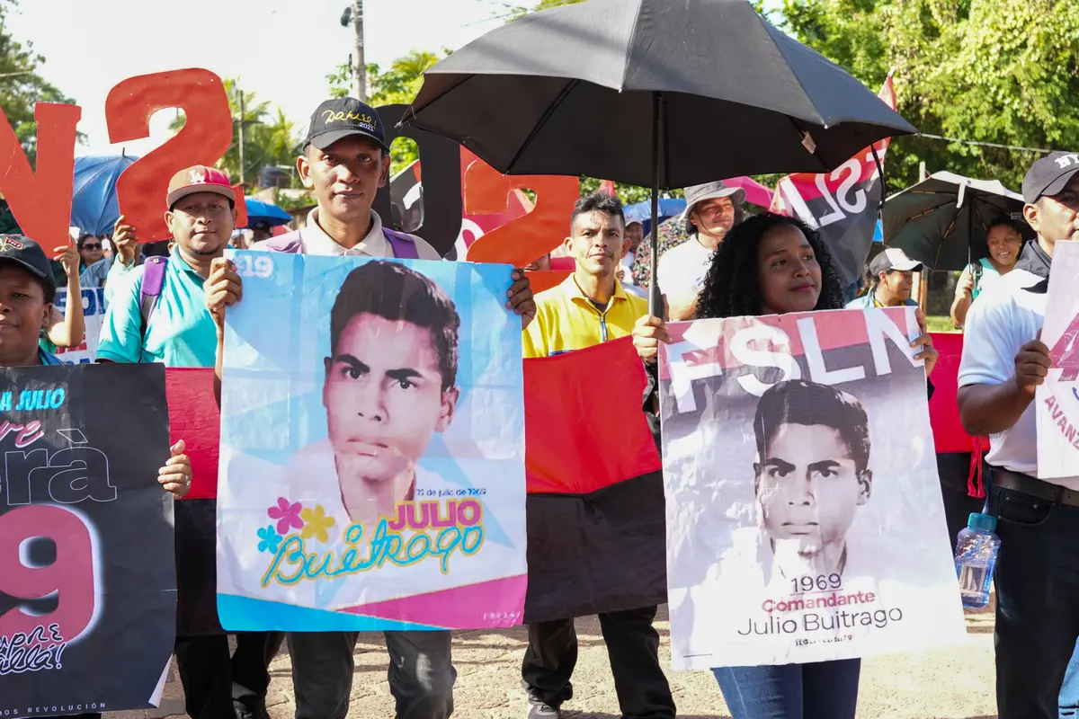 Con banderas y orgullo revolucionario, Puerto Cabezas Dice: ¡Julio Vive!