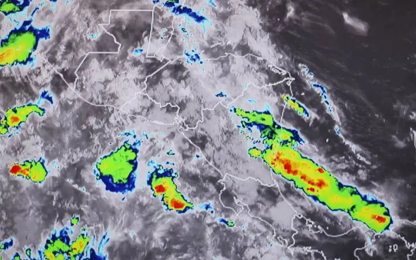 Ineter informa condiciones lluviosas y cambios de temperatura esta semana