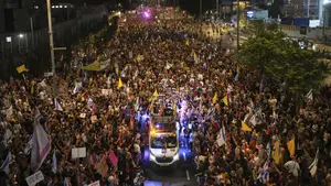 Tel Aviv vive protestas históricas contra ofensiva israelí en Gaza
