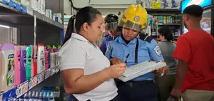 Bomberos Unidos realizan jornada de inspección en el Mercado Mayoreo
