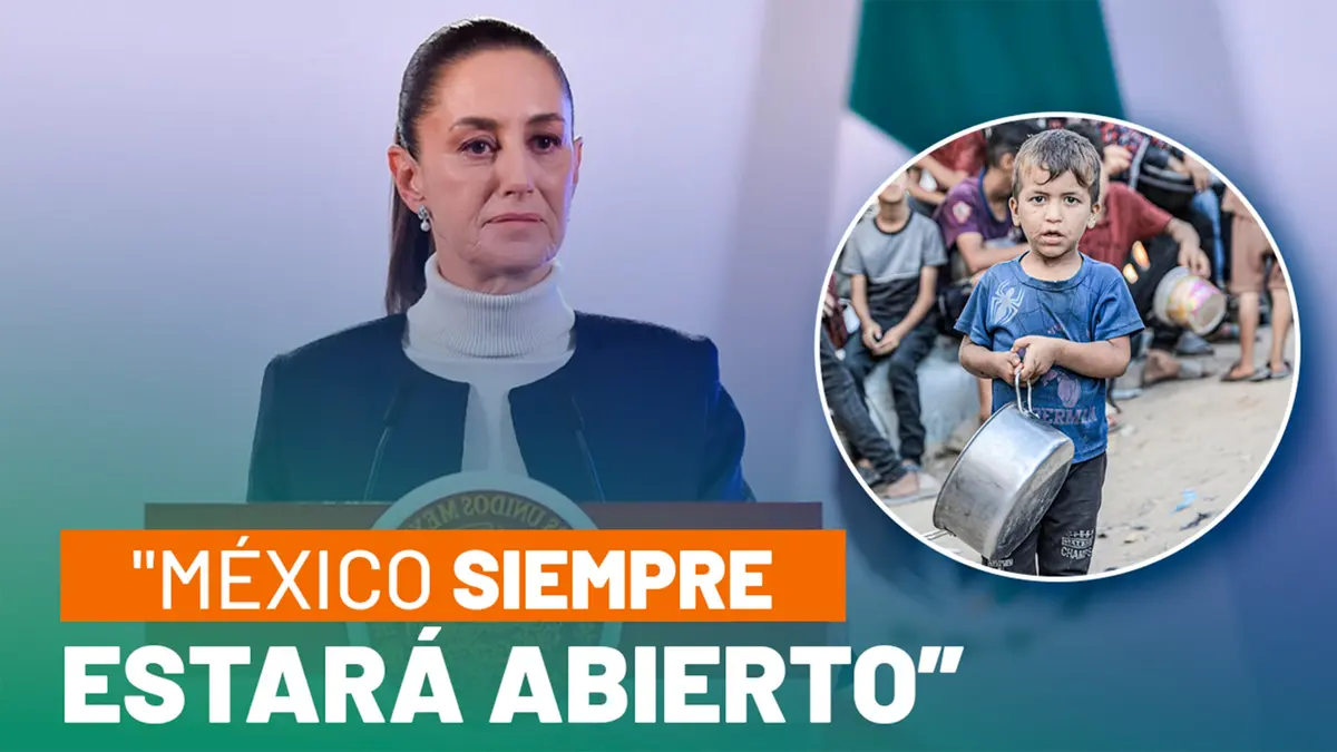 Presidenta Sheinbaum dispuesta a recibir niños huérfanos palestinos