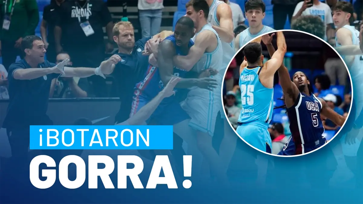 Argentina y Dominicana desatan pelea en la AmeriCup 2025