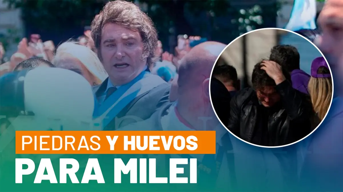 ¡El pueblo está enojado! Presidente argentino agredido en acto político